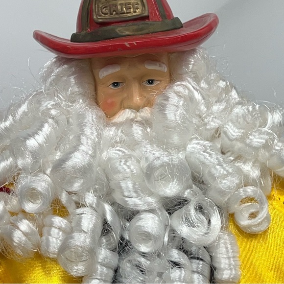Fireman Christmas Santa Figurine Ladder Fire Hydrant Chief JC Penney - Picture 5 of 16